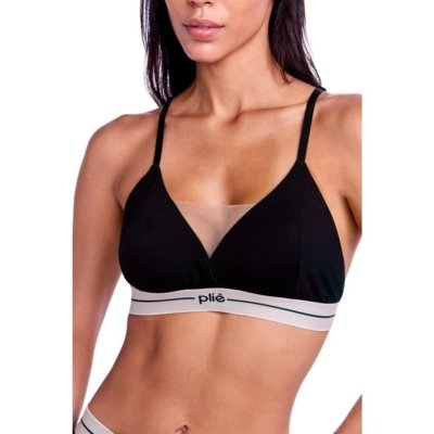 Top Lettering Plie Triângulo Black Incolor
