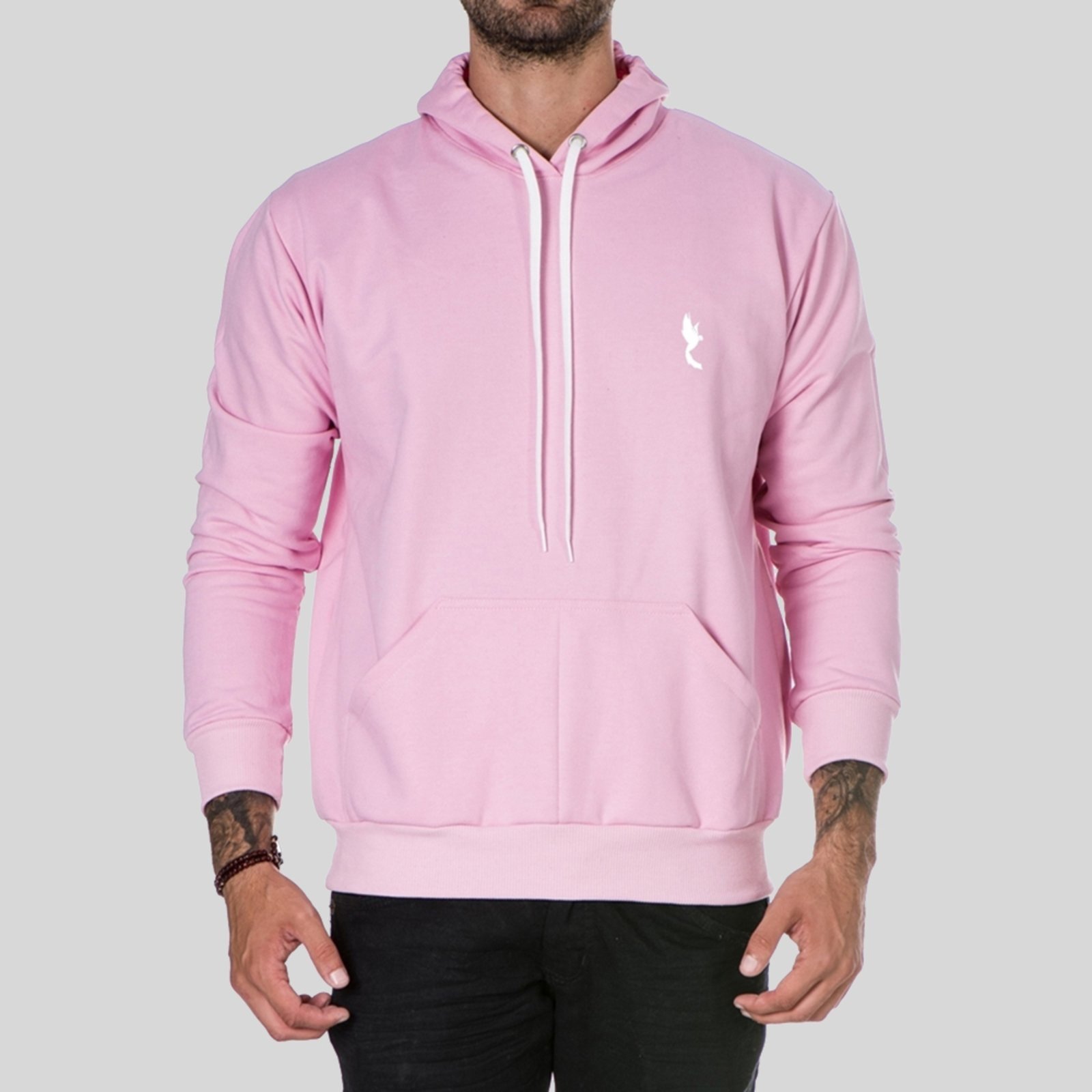 pink moletom com capuz jacket