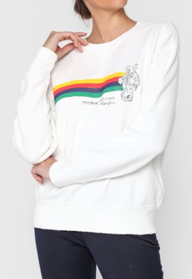 ralph lauren rainbow moletom com capuz