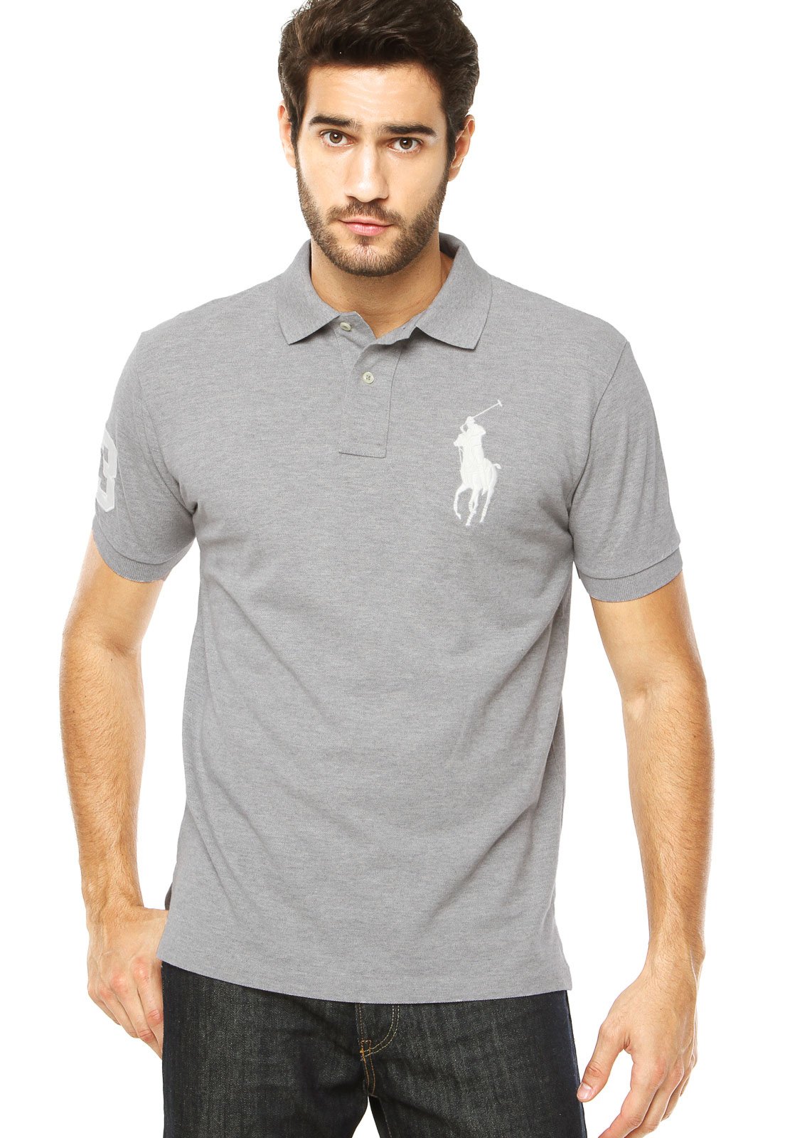 Polo Ralph Lauren Regular Fit Camisa em Branco