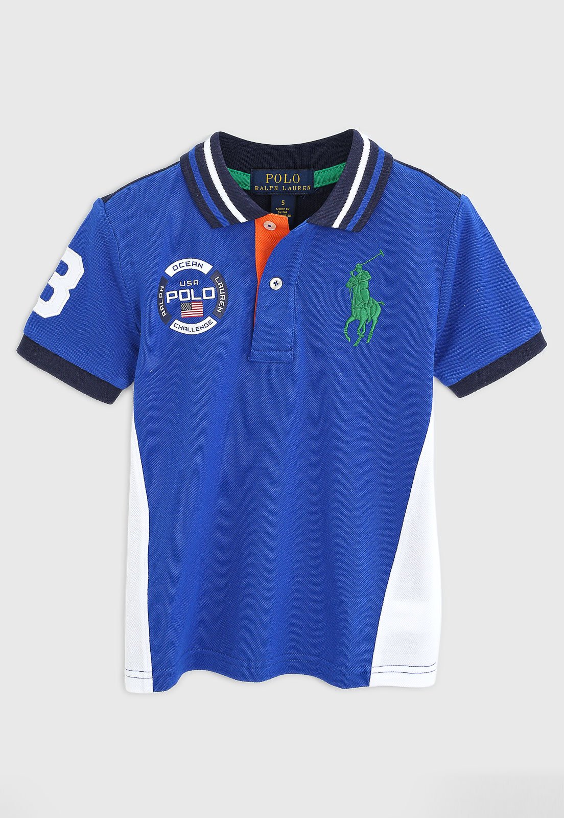 Camisa Polo Polo Ralph Lauren Infantil Logo Azul Compre Agora