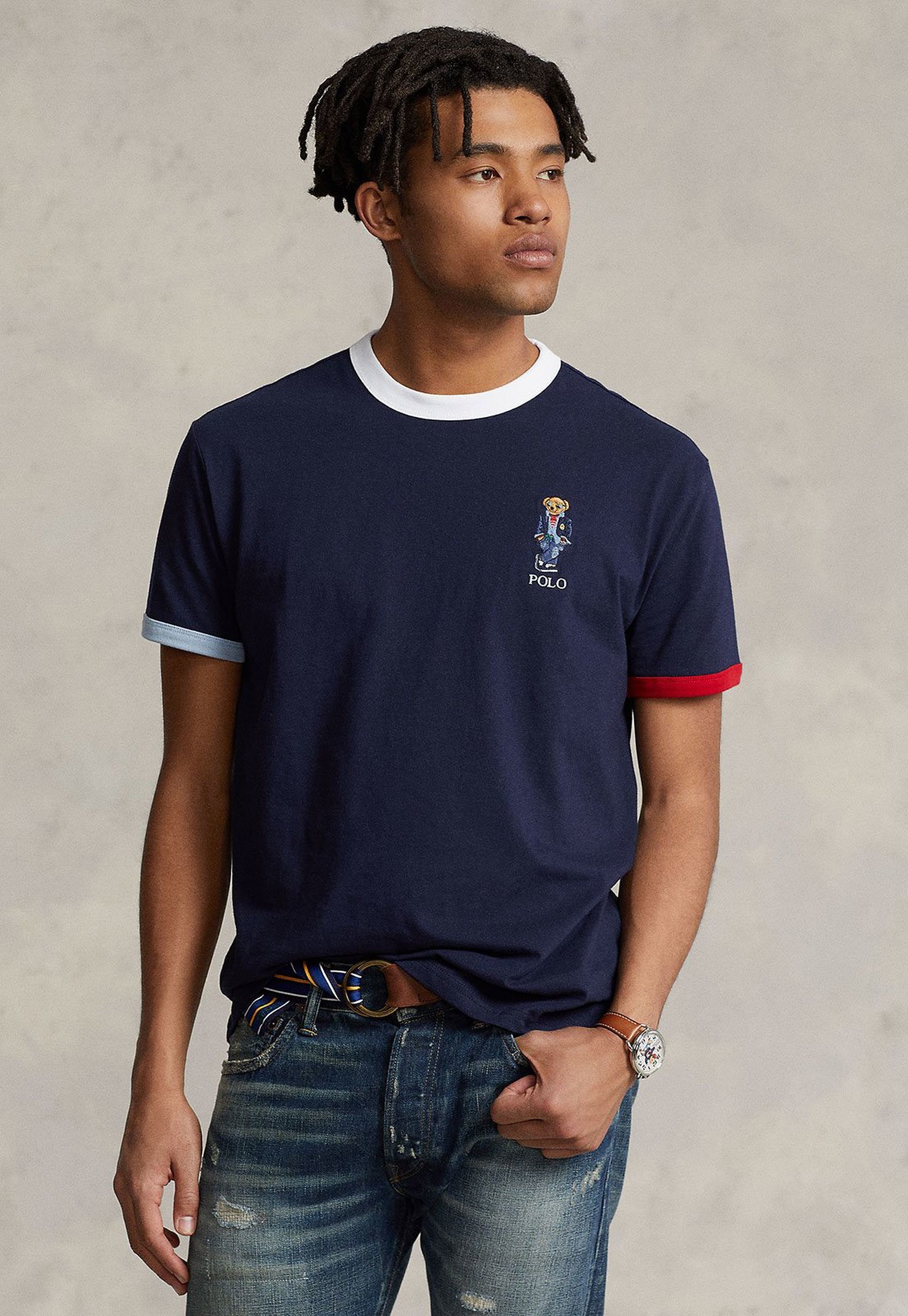 Camiseta Polo Ralph Lauren Logo Azul-Marinho