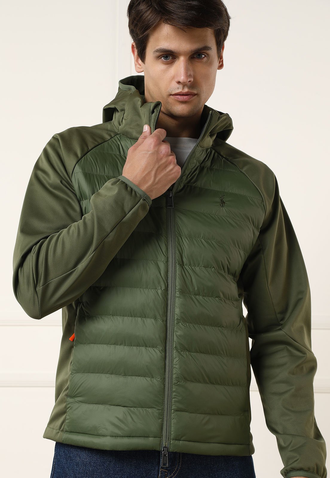 Chaquetas Ralph Lauren Raglan-sleeve Hombre Verde Y Chaqueta Ralph