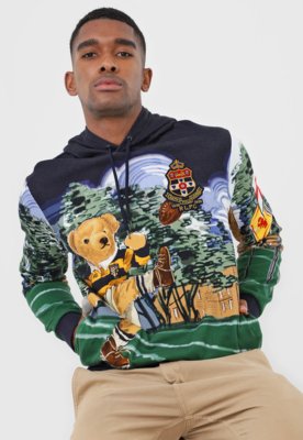 ralph lauren bear moletom com capuz sale