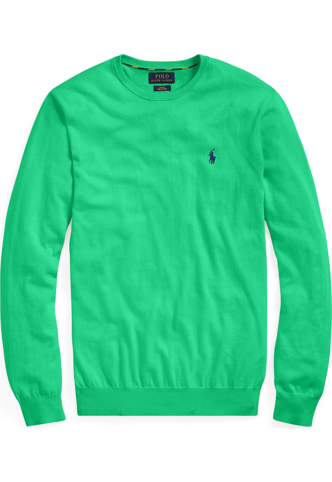 Suéter Polo Ralph Lauren Tricot Slim Fit Pima Verde - Compre Agora
