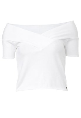 blusa cropped polo