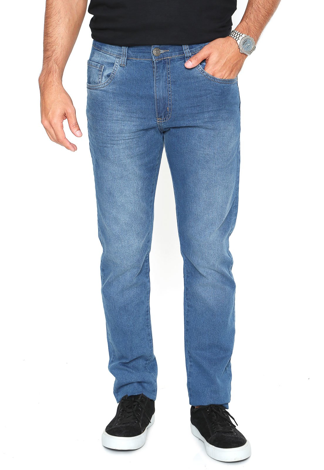 calças jeans masculina polo wear