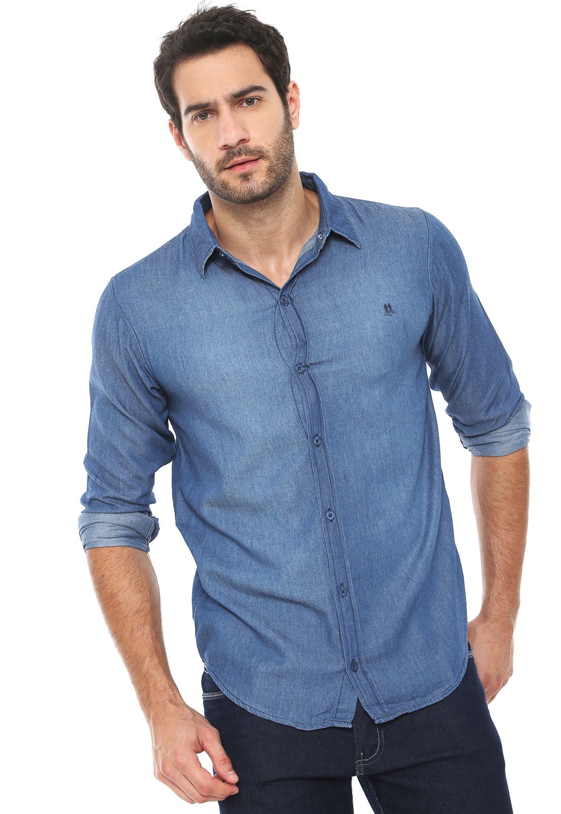 camisa jeans polo wear
