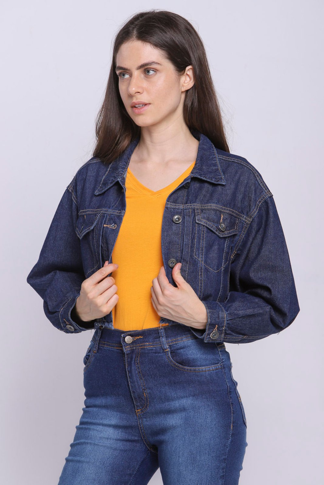 Jaqueta jeans hot sale feminina polo wear