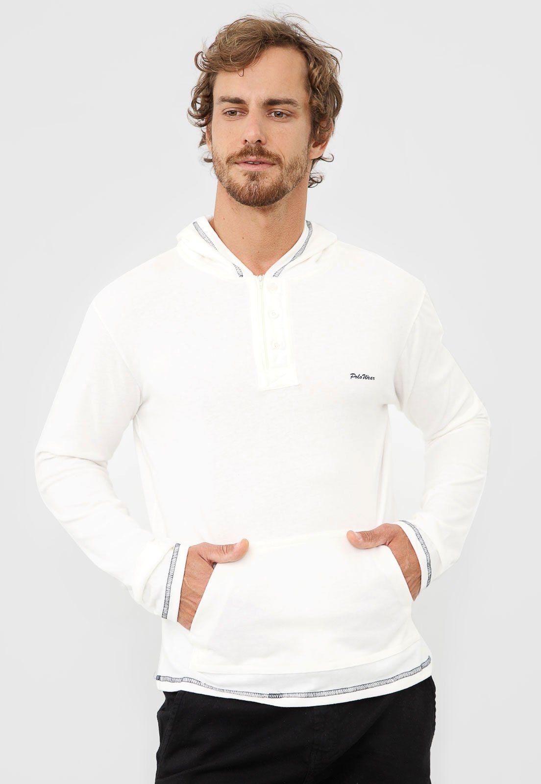 mens polo moletom com capuz