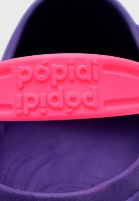 Babuche Pópidi Infantil Libélula e Flores Roxo