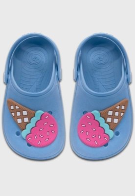 Kit Babuche Sorvete Azul e Óculos de Sol Rosa com Capinha Infantil