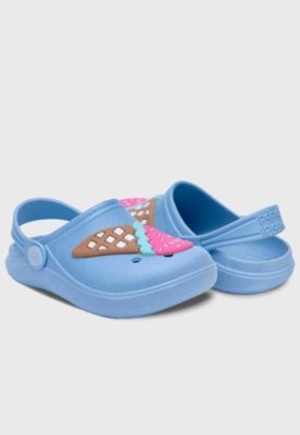 Kit Babuche Sorvete Azul e Óculos de Sol Rosa com Capinha Infantil