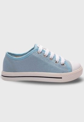 Kit Tenis Popstar Azul Bebe e Oculos de Sol Infantil Azul