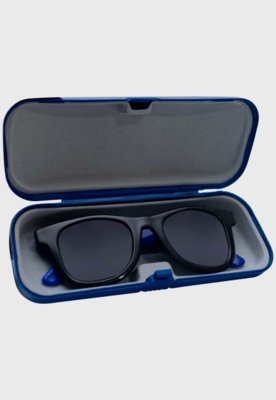 Kit Tenis Popstar Azul Bebe e Oculos de Sol Infantil Azul