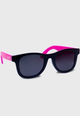 Kit Tênis Popstar Branco e Óculos de Sol Infantil Rosa