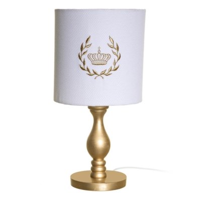 Abajur Torneado Corôa Louros Quarto Bebê Infantil Potinho de Mel Dourado Menor preço em Abajur Torneado Corôa Louros Quarto Bebê Infantil Potinho de Mel Dourado