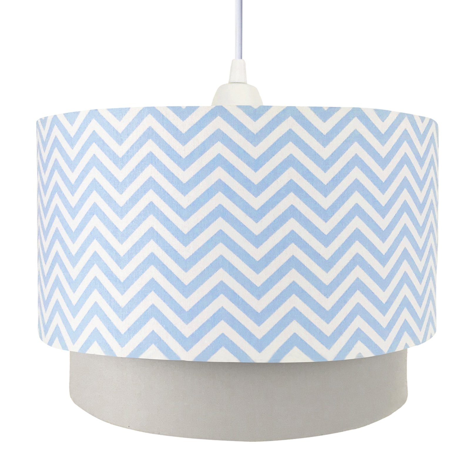 Lustre Tubular Duplo Chevron Azul Quarto Bebe Infantil Menino Compre Agora Kanui Brasil