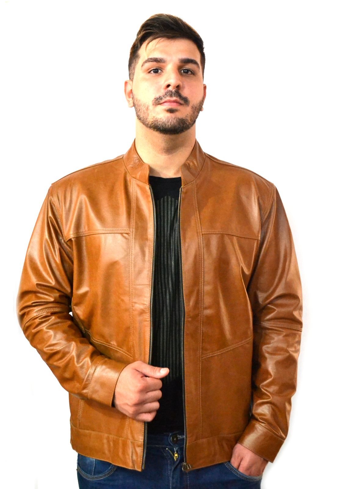 dafiti jaqueta couro masculina