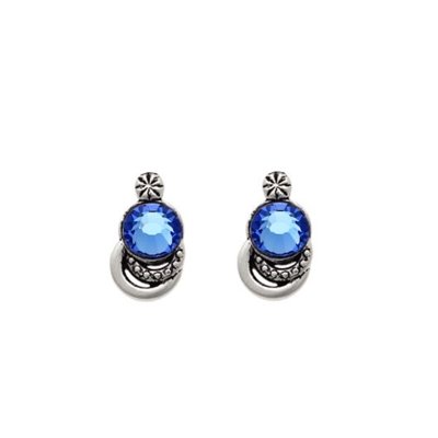 Brinco Prata Mil Envelhecida Com Pedra Chaton Cristal Prata Menor preço em Brinco Prata Mil Envelhecida Com Pedra Chaton Cristal Prata