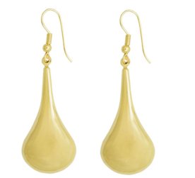 Brinco Prata Mil Gota Dupla Lisa Dourado Menor preço em Brinco Prata Mil Gota Dupla Lisa Dourado
