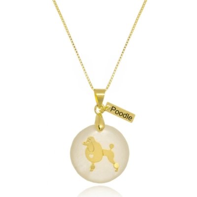 Colar Priscila Melo Joias Pet Poodle Dourado Menor preço em Colar Priscila Melo Joias Pet Poodle Dourado