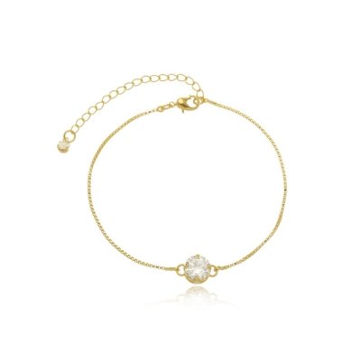Pulseira Priscila Melo Ponto de Luz Dourado Menor preço em Pulseira Priscila Melo Ponto de Luz Dourado
