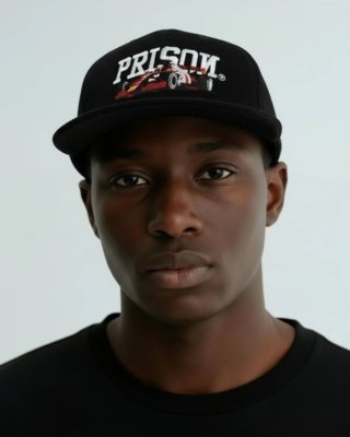 Boné 5 panel F1 preto