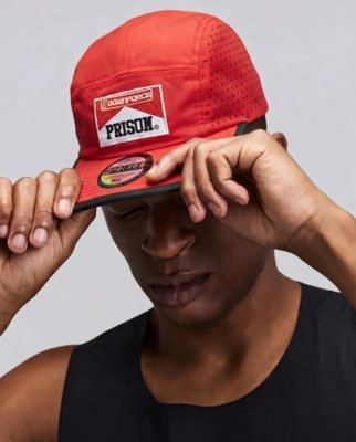Boné Five Panel Airtech Corrida Performance  Vermelho