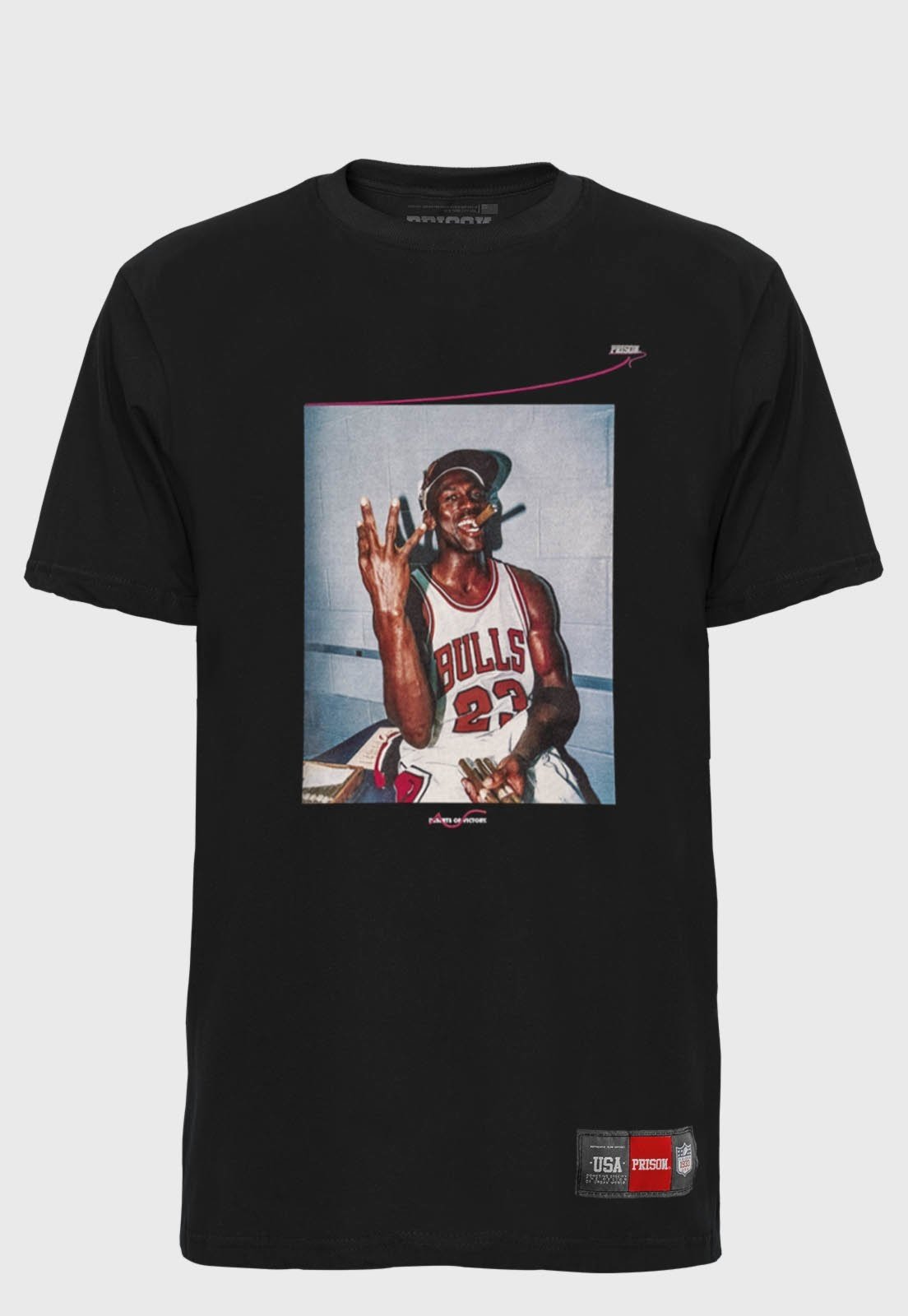 Camiseta Streetwear de Basquete Prison Bulls 23