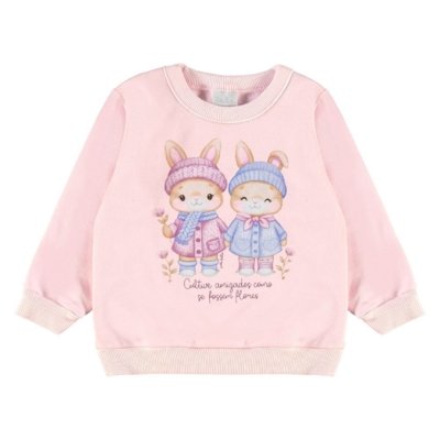 Conjunto Rosa Bebe Pulla Bulla Menina - 55128-1