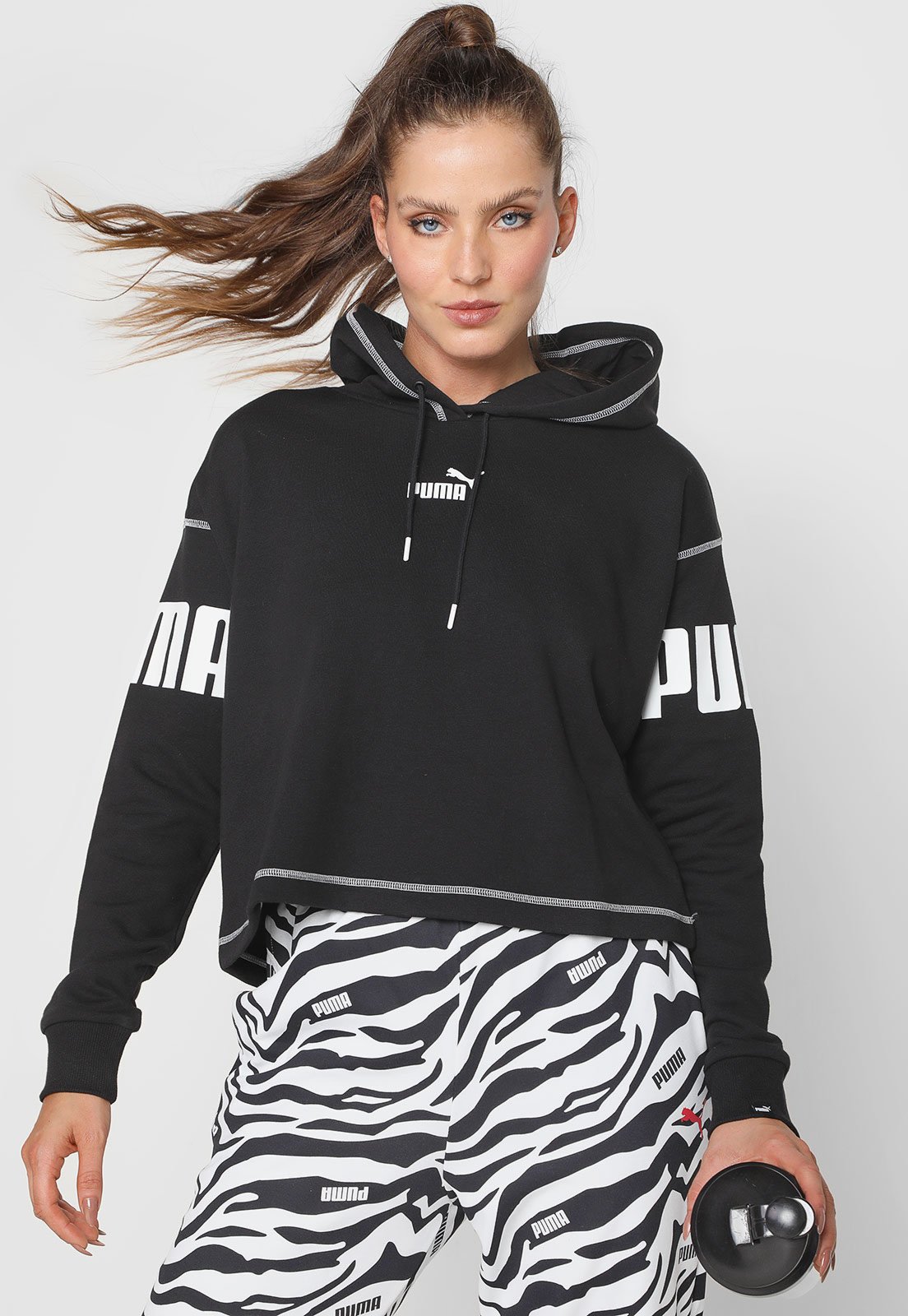 puma oversized moletom com capuz