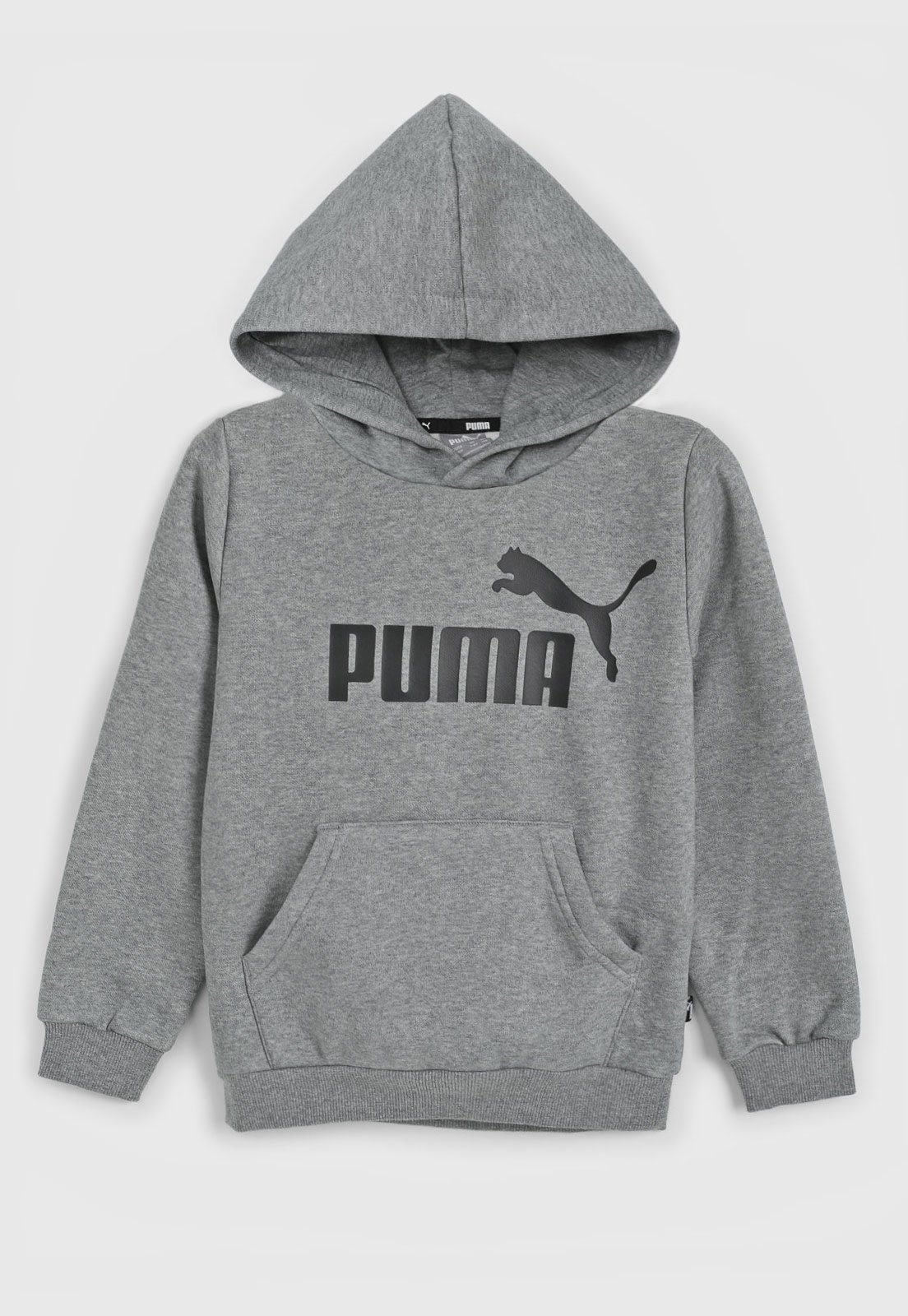 white and black puma moletom com capuz