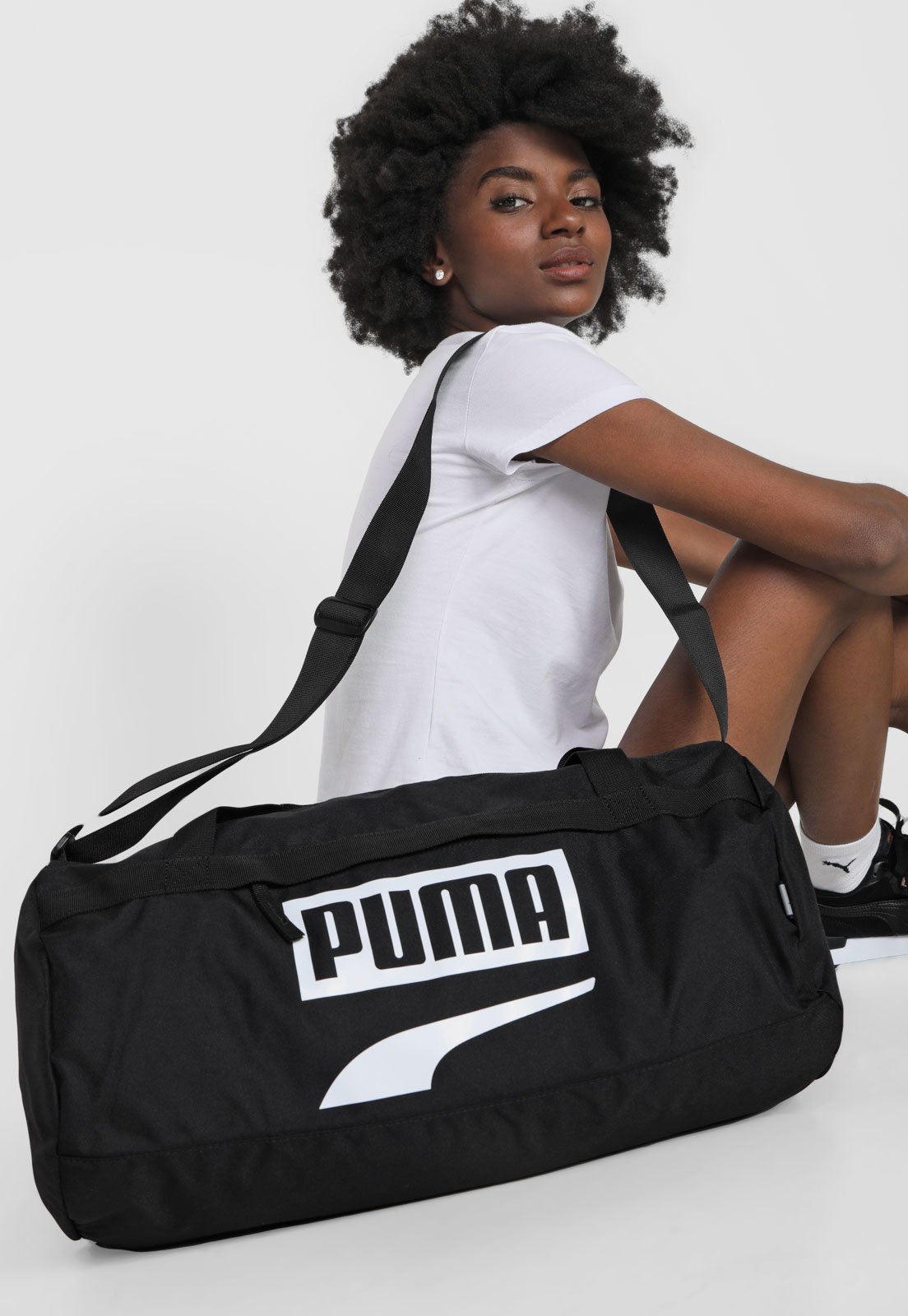 Bolsa Puma Plus Sports Bag Preto - Compre Agora