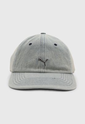 Boné Puma Clássico Logo Metal Azul Claro