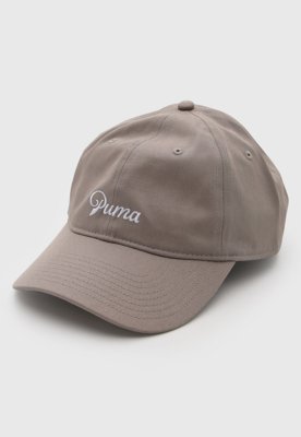 Boné Puma Script Logo Dad Cap Bege