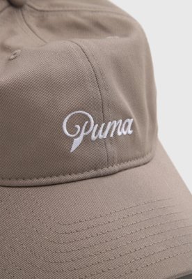 Boné Puma Script Logo Dad Cap Bege