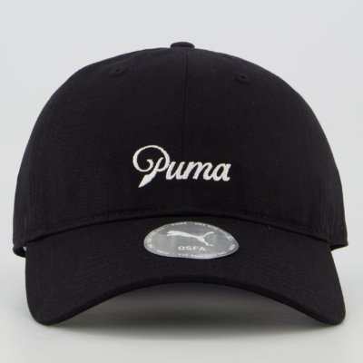 Boné Puma Script Logo Dad Preto