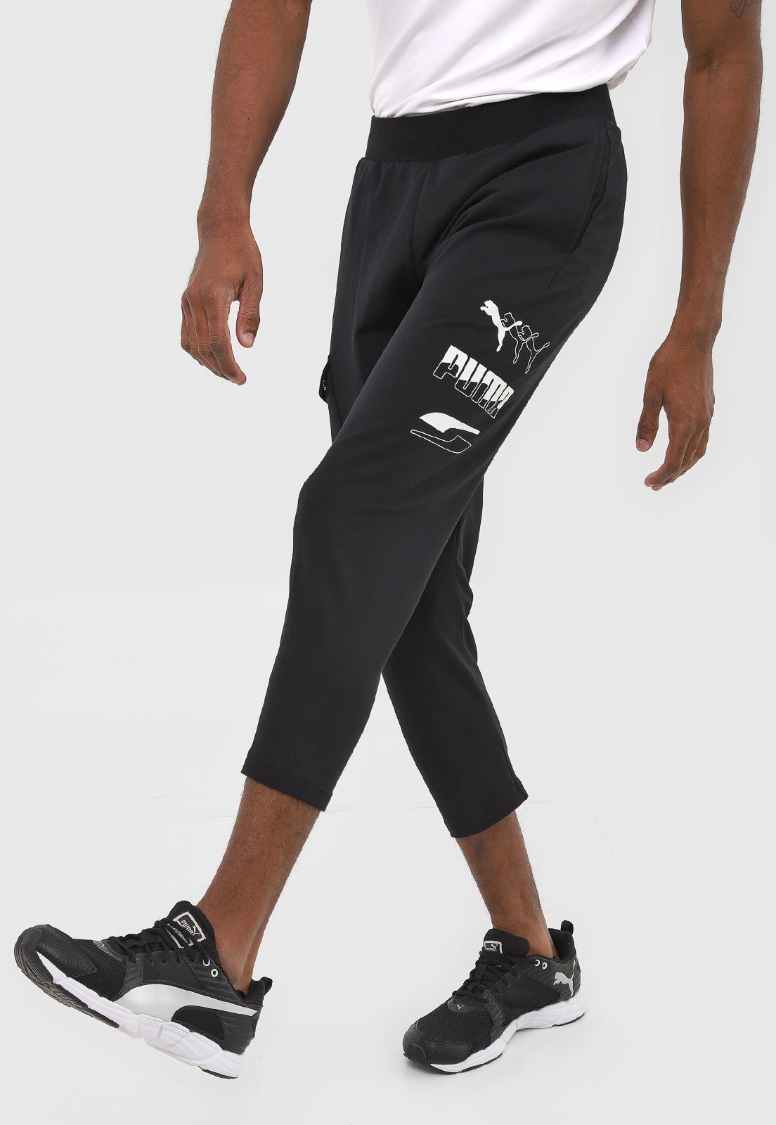 Calça de best sale moletom puma