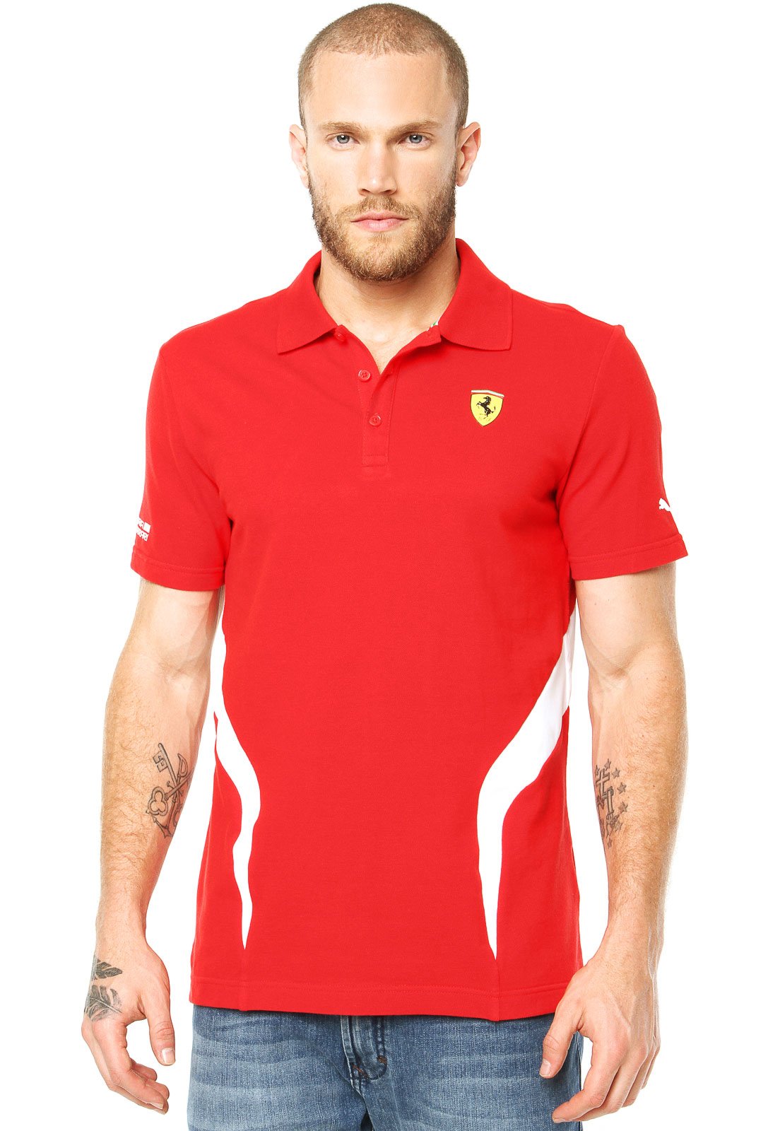 Camiseta Puma Scuderia Ferrari Team Masculina Vermelho