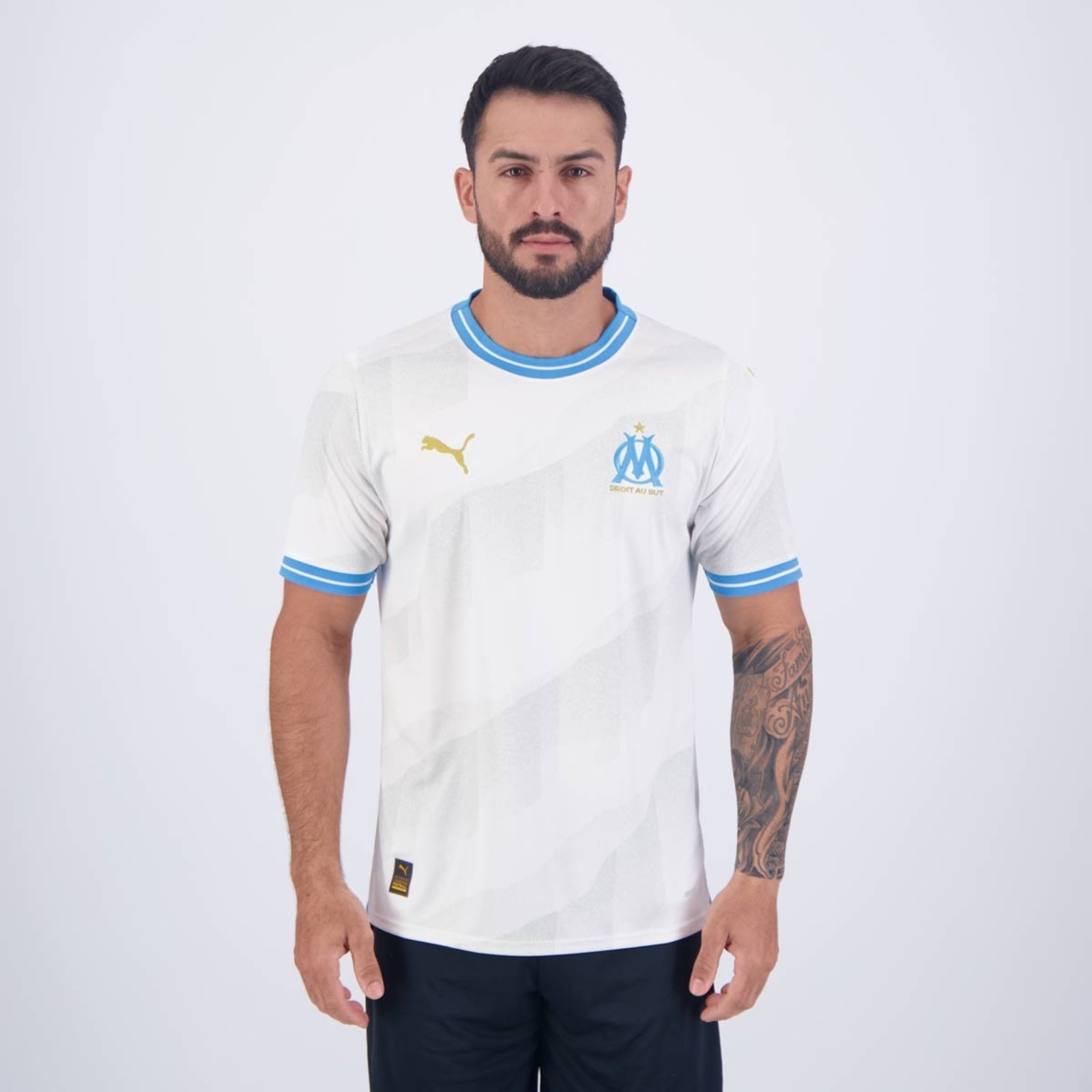 Camisa Puma Olympique de Marseille Home 2024 Sem Patrocínio