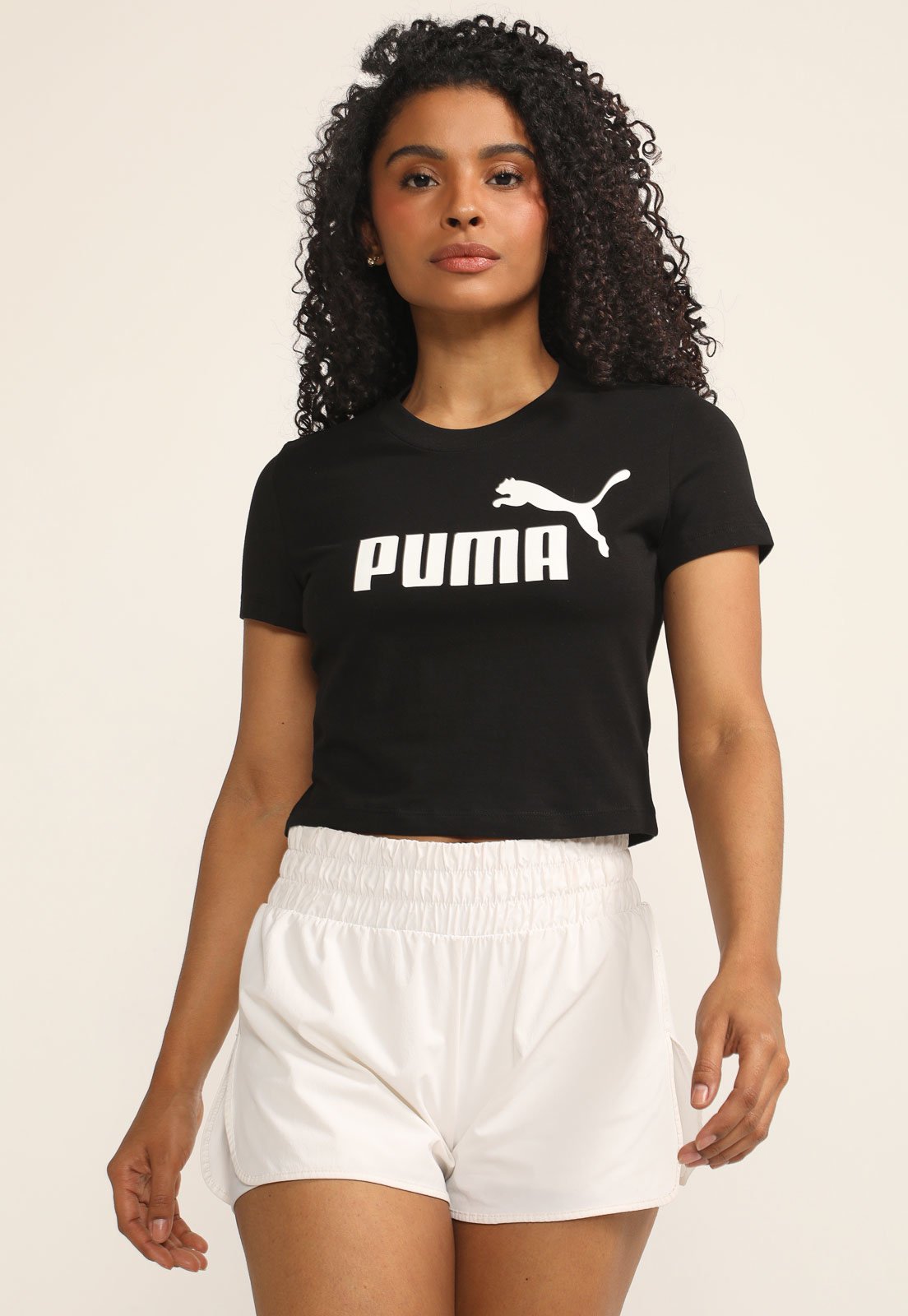 Andrew Halliday En la cabeza de cielo Camiseta Cropped Puma Ess Logo Preta - Compre Agora | Dafiti Brasil