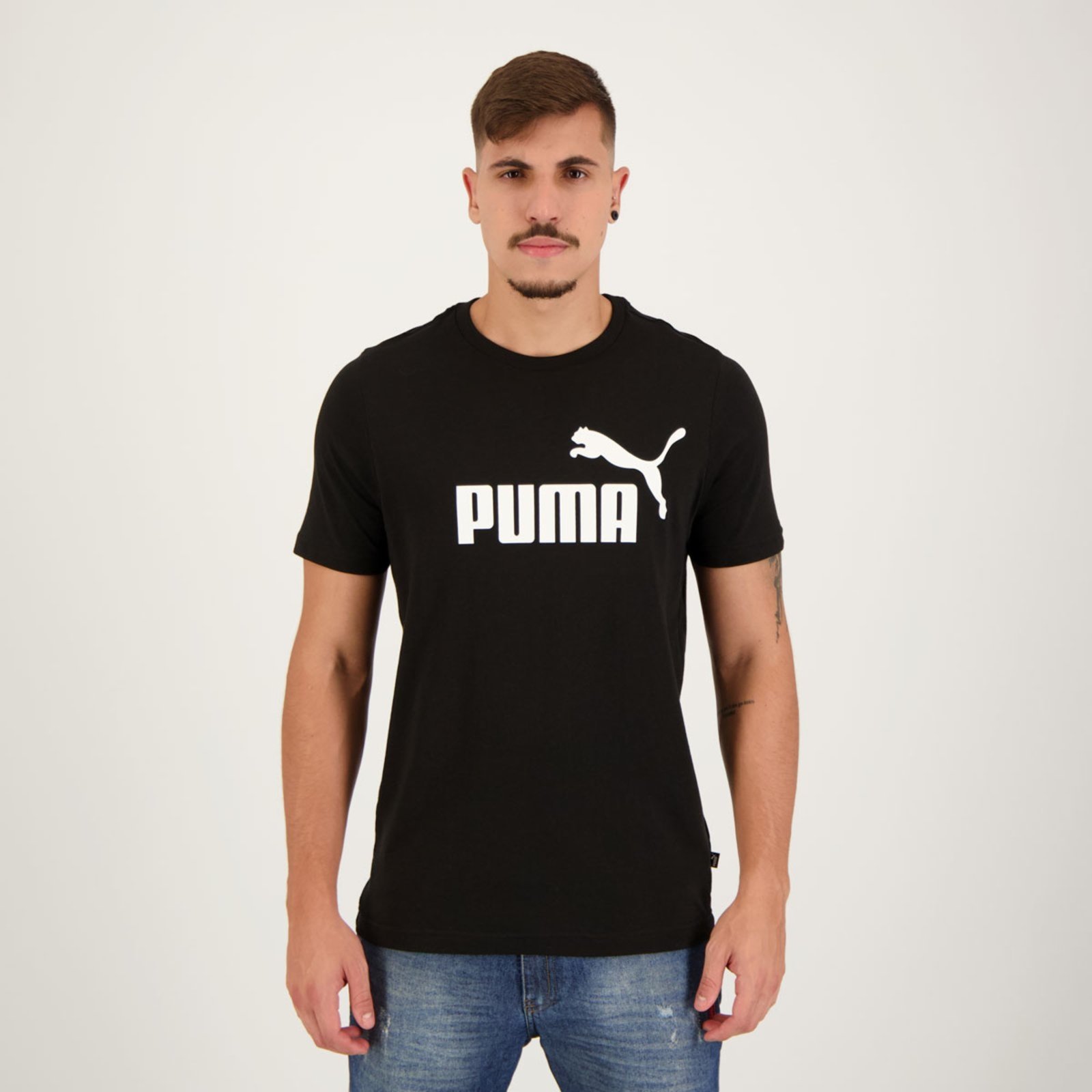 Camiseta Puma ESS Logo Preta