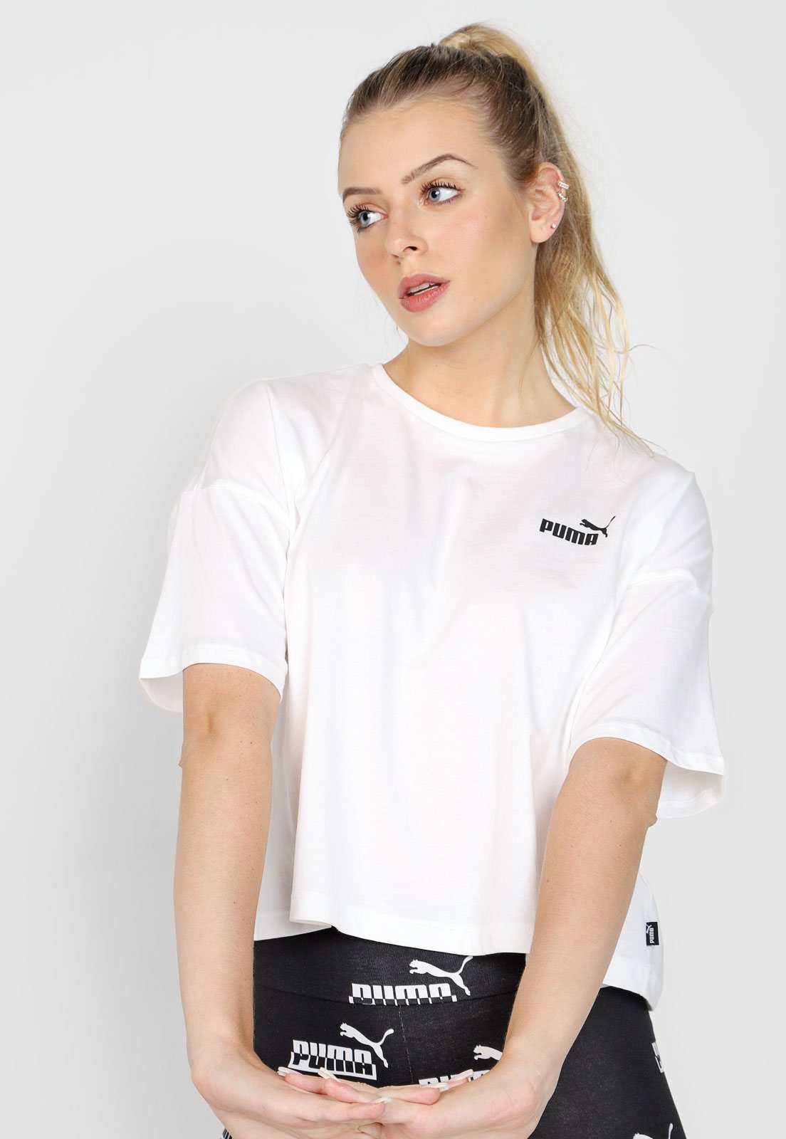 Buy Puma Womens Essentials Small Logo T-Shirt Puma White