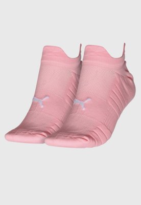 Meia Puma Cano Médio Rosa