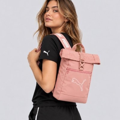 Mochila Puma Small Rolltop Rosa