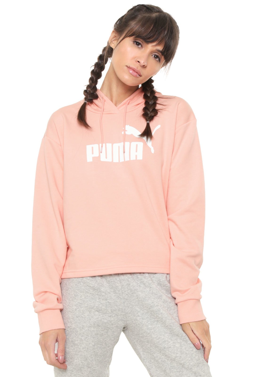 moletom cropped puma