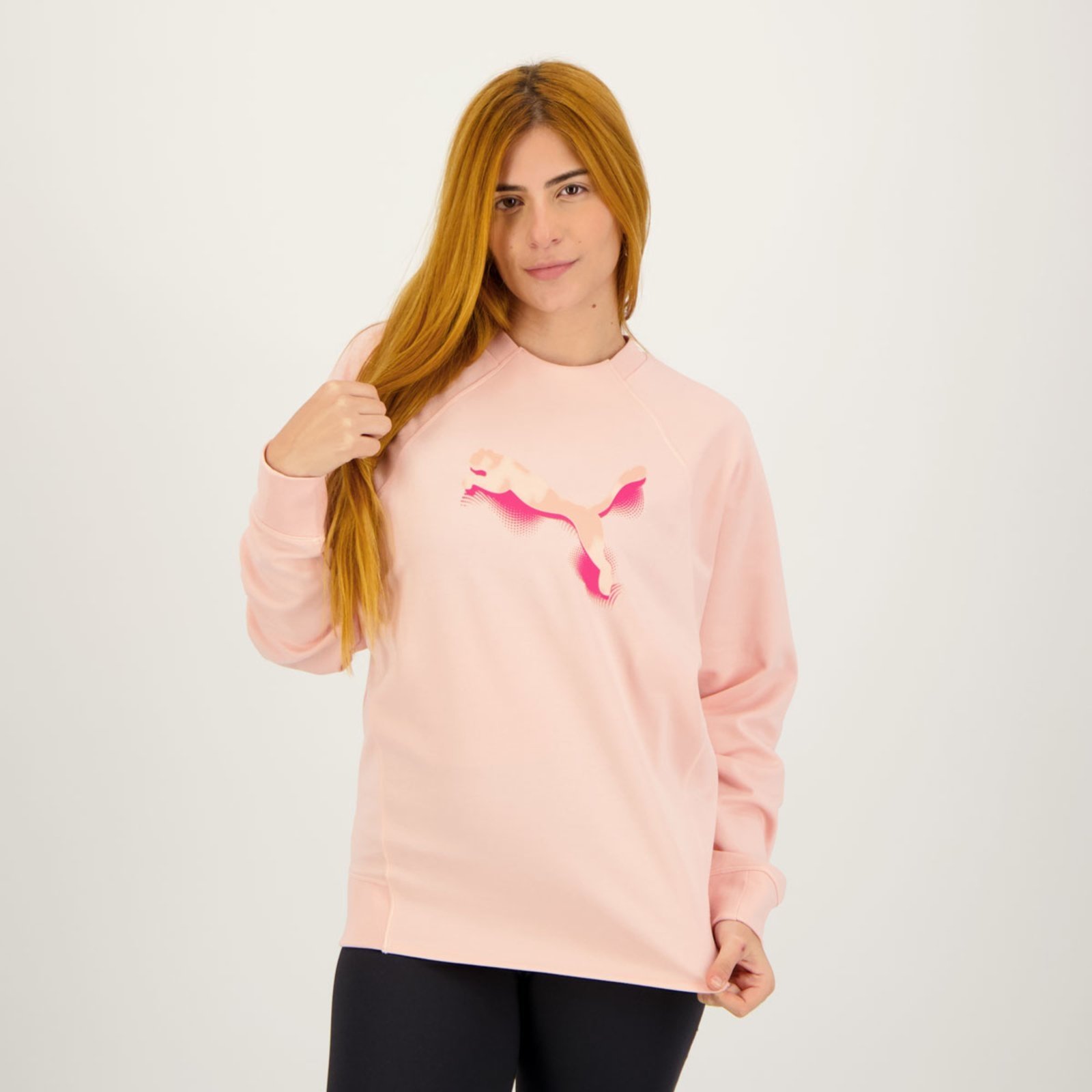 Moletom puma best sale feminino rosa