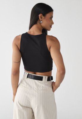 Regata Puma Ajustada Wardrobe Ribbed Preta