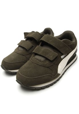 tênis couro puma st runner v2 sd preto